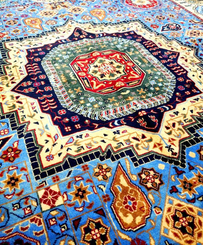 Hand%20Woven%20Afghan%20Blue%20Carpet%20Size:%20(%20158cm%20x%20200%20cm)