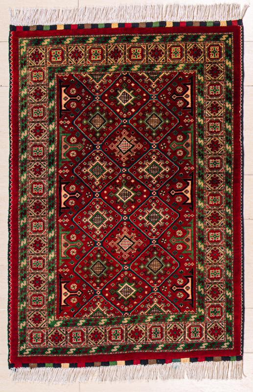 Afghan%20Handwoven%20Carpet%20%20Size: (94%20x%20145) cm