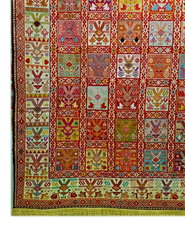 Iran%20Hand%20Woven%20Full%20Silk%20Sumac%20Size:%20( 124%20x%20199%20cm%20)