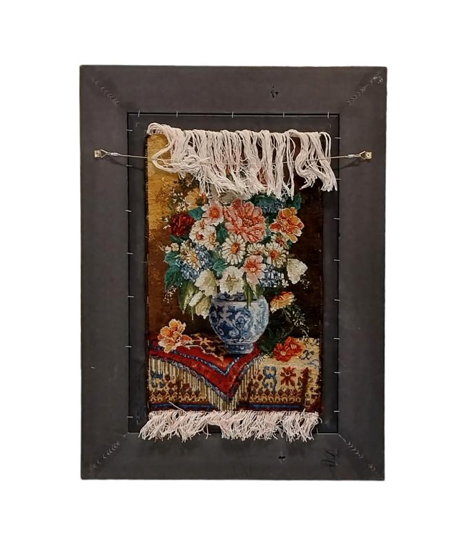 Iranian%20Handmade%20Tableau%20Rug (The%20Flowers)%20Size: (34 x%2053)%20cm