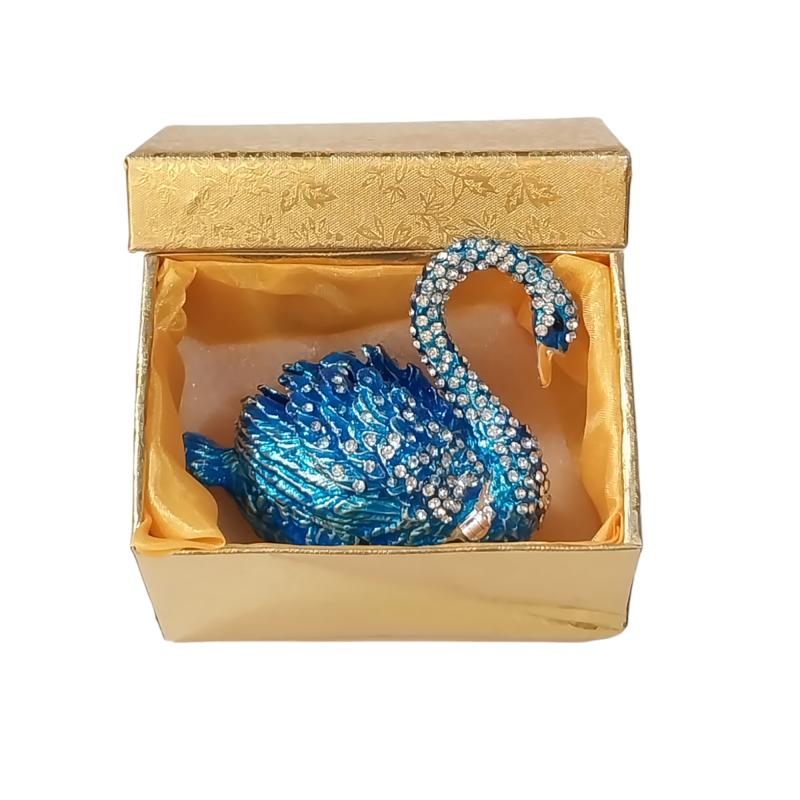 Metal%20Swan%20jewelry%20box%20(58%20x%208%20)%20cm