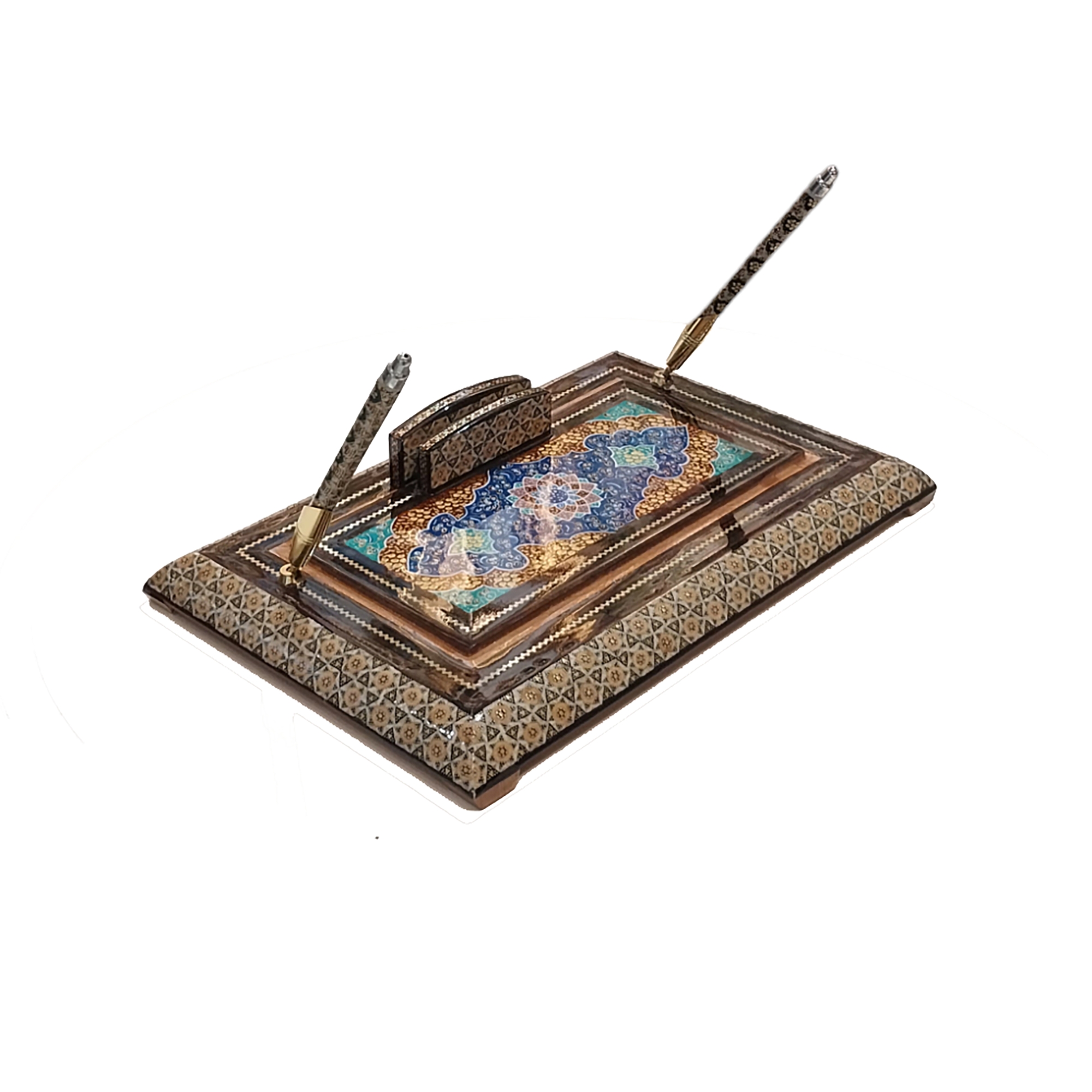 Persian%20Khatam%20Handicrafts%20Pen%20Holder%20-Size: %20(20%20×%2030%20cm)