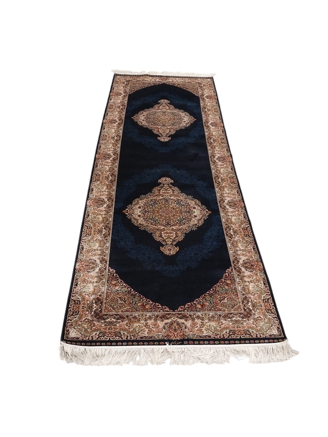 Pure%20Silk%20Machine%20Made%20Carpet%20Size: (300%20x%2080) cm