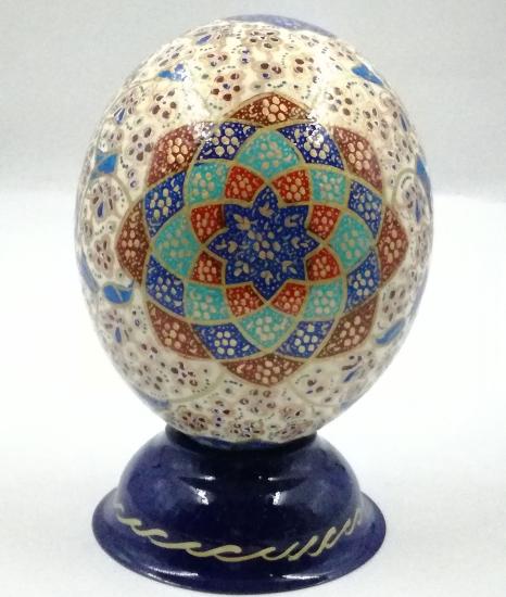 - Decorative Hand Painted Ostrich Egg