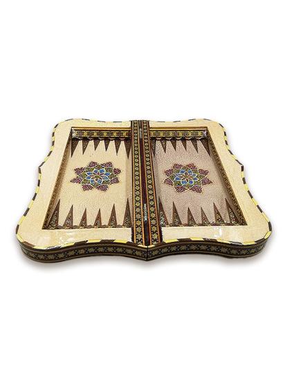 Handcrafted Khatam Backgammon and Chess 40 x 40 cm