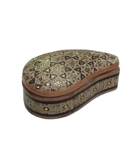 Iranian Handcrafted Khatam Art Jewelry Box Size  : ( 5 x 8) cm 