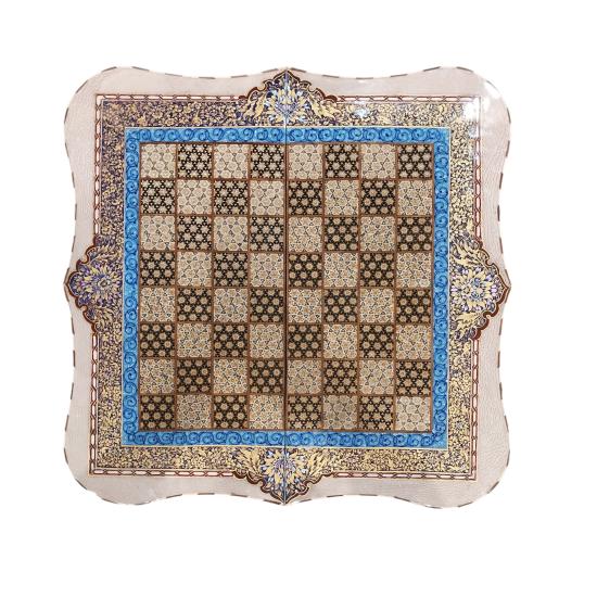 Handcrafted Khatam Backgammon and Chess (60 x 60) CM