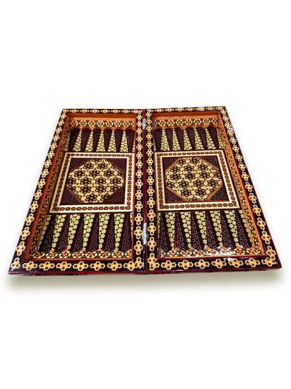 Handcrafted Khatam Backgammon and Chess