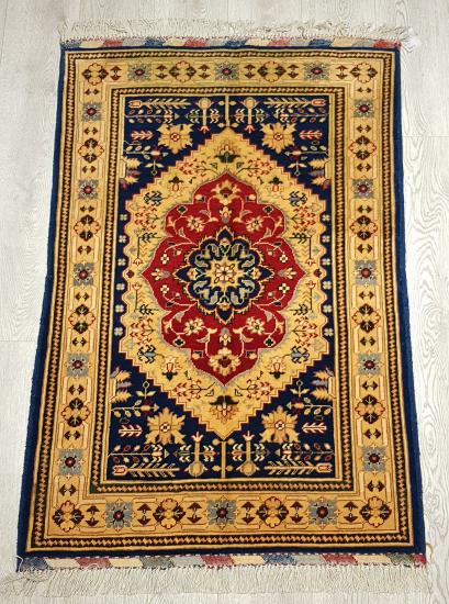 Hand Woven Afghan Carpet  Size: ( 85 x 122 cm)