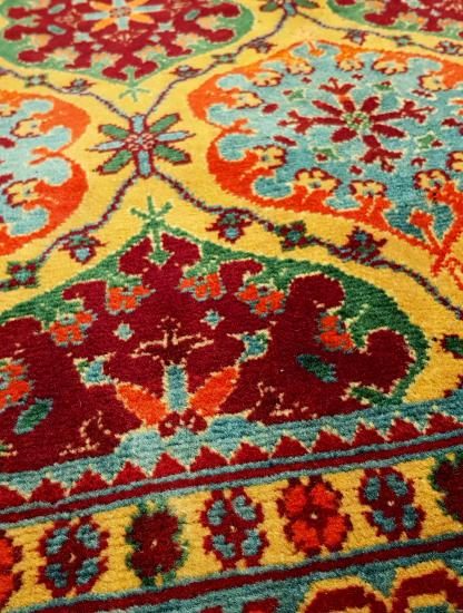 Hand Woven Afghan Carpet  Size: ( 81 x 118 cm)