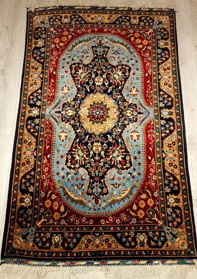 Handwoven Afghan Carpet Gonbad Size: ( 187 x 115 cm)