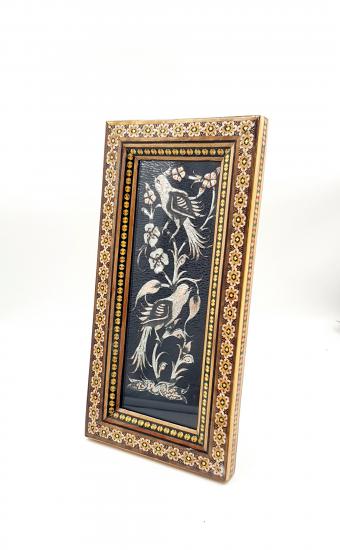 Iranian Handcrafted Metal & Khatam Art Frame Size : ( 15 x 30 cm)