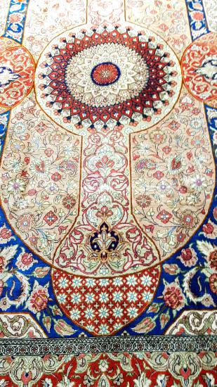 Persian handmade silk (100 x 145) cm