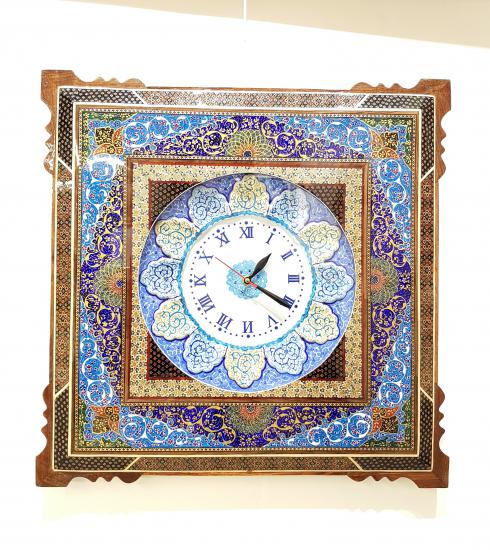 Iranian Hatam & Mina Work Clock Size ( 54 x 54 cm)