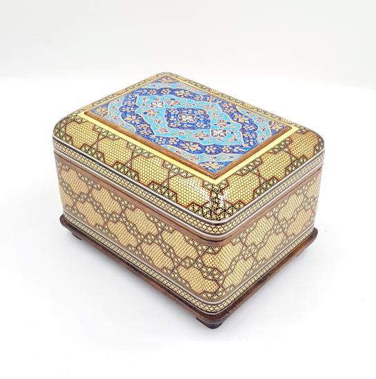 İran’ın Hatem Sanatı Luks Mücevher Kutu 