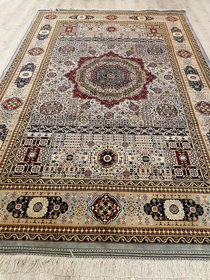 Hand Woven Afghan Carpet Mamluk Size: (208 x 305) cm