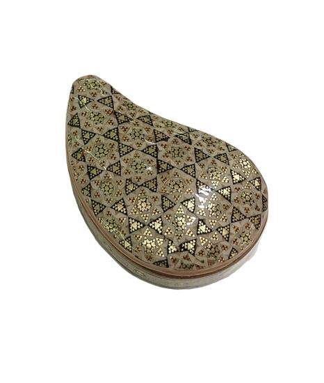 Iranian Handcrafted Khatam Art Jewelry Box Size  : ( 5 x 8) cm 