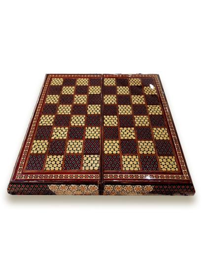 Handcrafted Khatam Backgammon and Chess