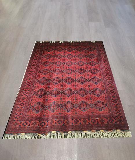 Afghan Handwoven Carpet  Size: (206 x 303 cm)