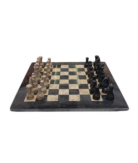 Handcrafted Marble Chess Set 38 x 38 cm