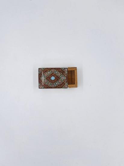 Iranian Handcrafted Khatam Art Jewelry Box Size  : ( 7 x 5 cm )