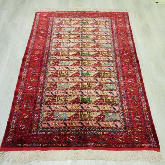 Iran Handwoven silk Carpet   ( 170 x 117 cm)