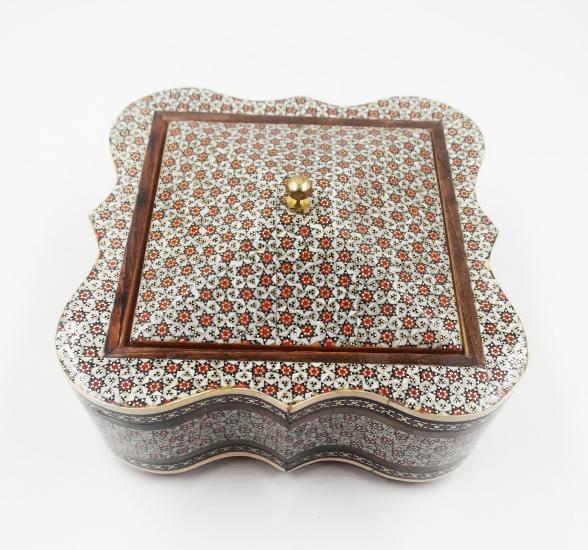 Hatem Fully Engraved Sugar Bowl (Handicraft of Iran)