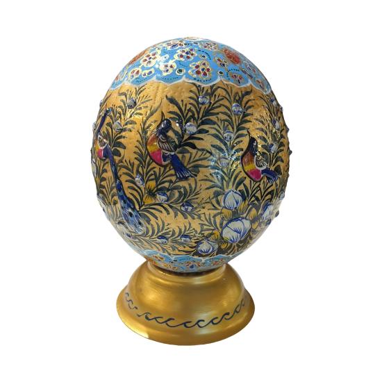 - Decorative Hand Painted Ostrich Egg