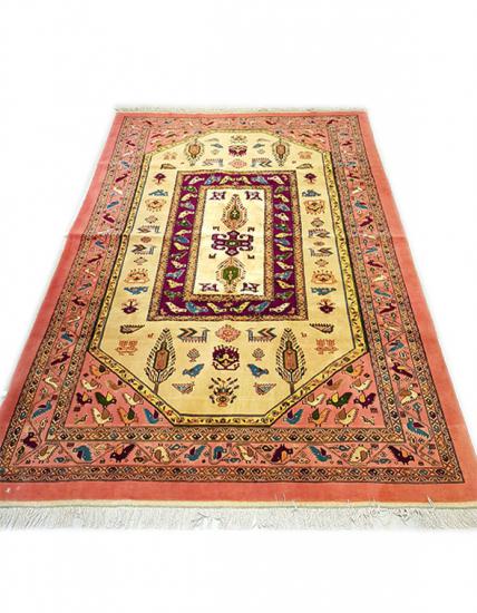 Hand Woven Khorasan Rug  Size: (196 x 295 cm)