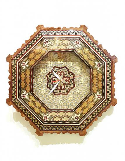 Iranian Hatam Work Clock ( 45 x 45 cm)