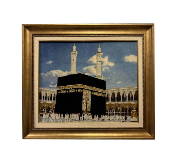 İran El Dokuması Tablo Halı (kabe) Ebat: (65 x 79) cm