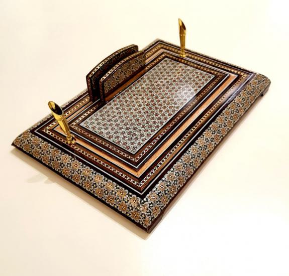 Persian Khatam Handicrafts Pen Holder -Size:  (20 × 30 cm)