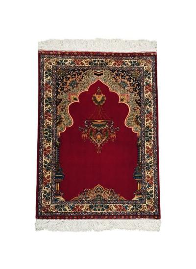 Pure Silk Machine Made Carpet (80 x 120) cm