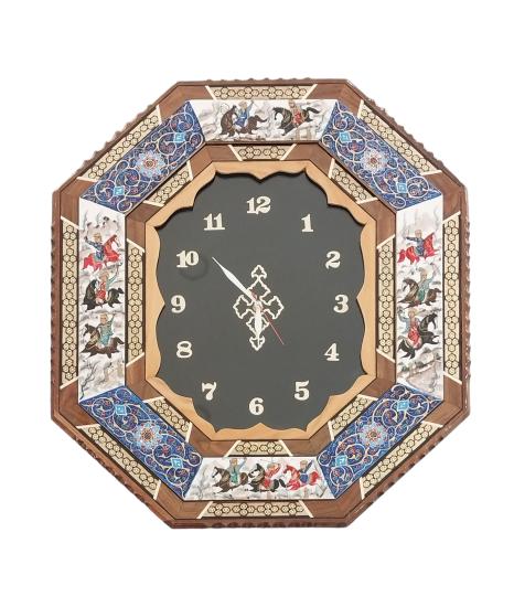 Hatem & Mine İşlemesi Luks Duvar Saatı (55 x  65) cm