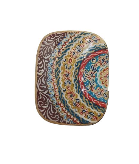 Iranian Handcrafted Khatam Art Jewelry Box Size  : ( 6 x 8) cm 