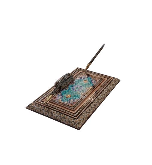 Persian Khatam Handicrafts Pen Holder -Size:  (20 × 30 cm)