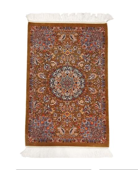 Pure Silk Machine Made Carpet (60 x 90) cm