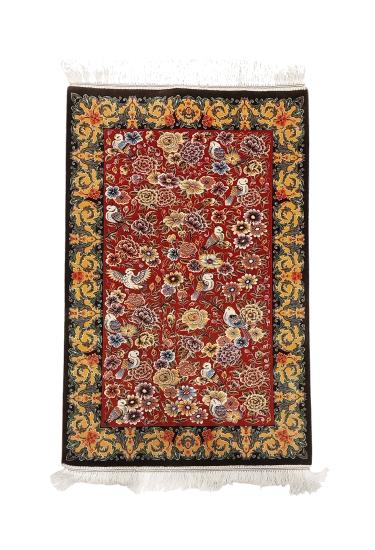 Pure Silk Machine Made Carpet (60 x 90) cm