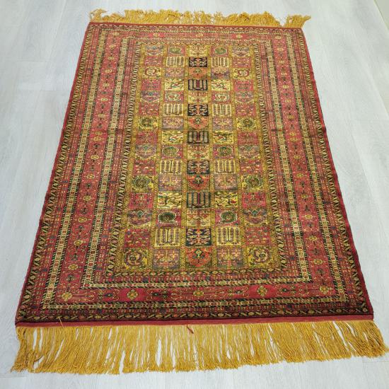 Iran Handwoven Silk Carpet  Size: ( 155 × 114 cm)