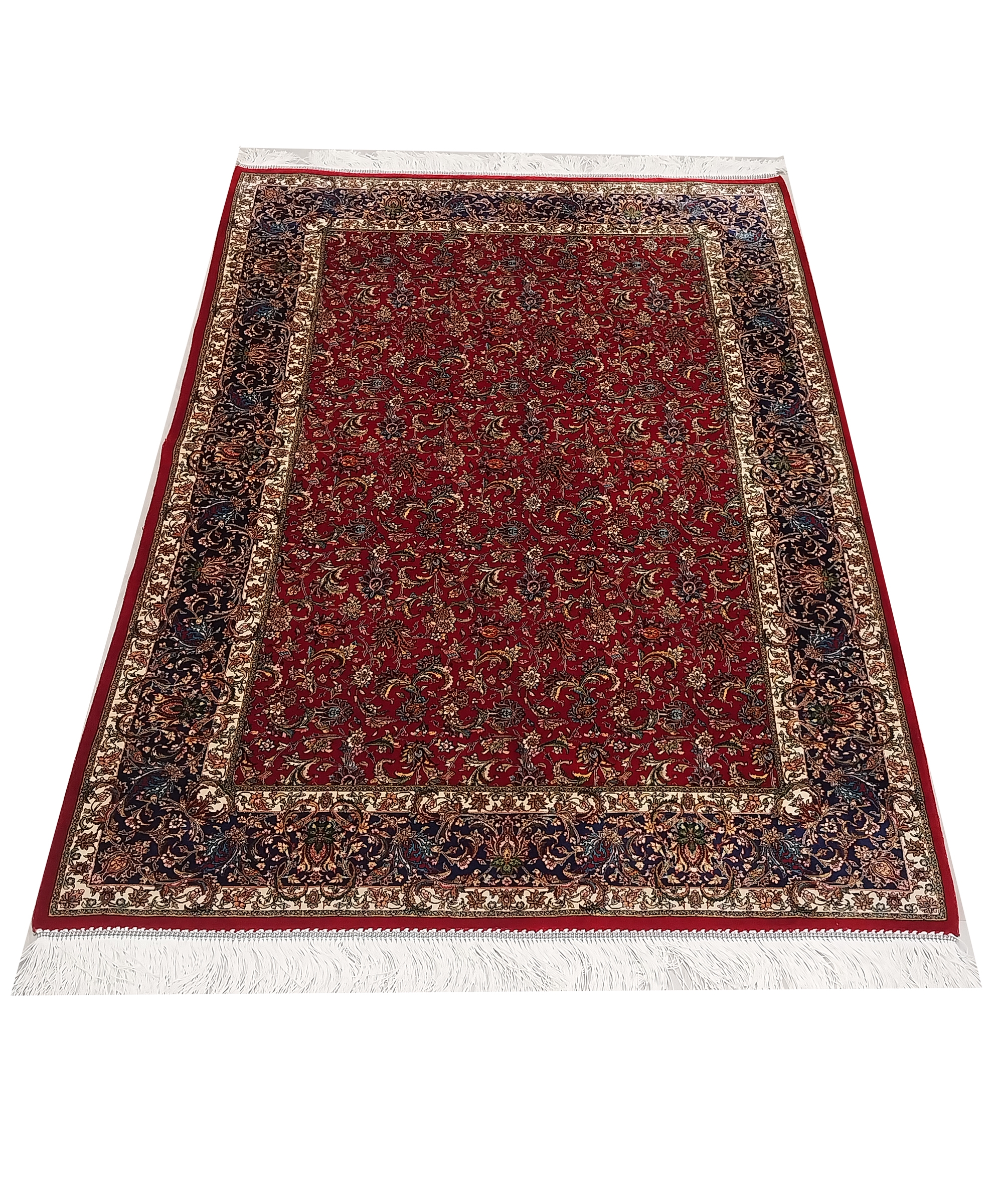 Pure%20Silk%20Machine%20Made%20Carpet%20Size: (100%20x%20150)%20cm